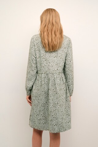 Cream Shirt Dress 'Vimma' in Green