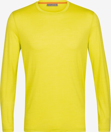 ICEBREAKER Shirt 'Sphere II' in Yellow: front