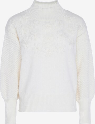 Pull-over ebeeza en blanc : devant