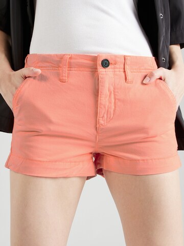 Superdry Regularen Chino hlače | oranžna barva