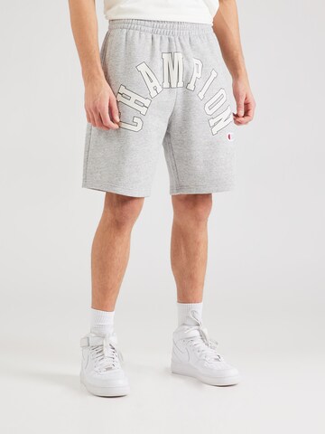 Champion Authentic Athletic Apparel Loosefit Kalhoty – šedá: přední strana