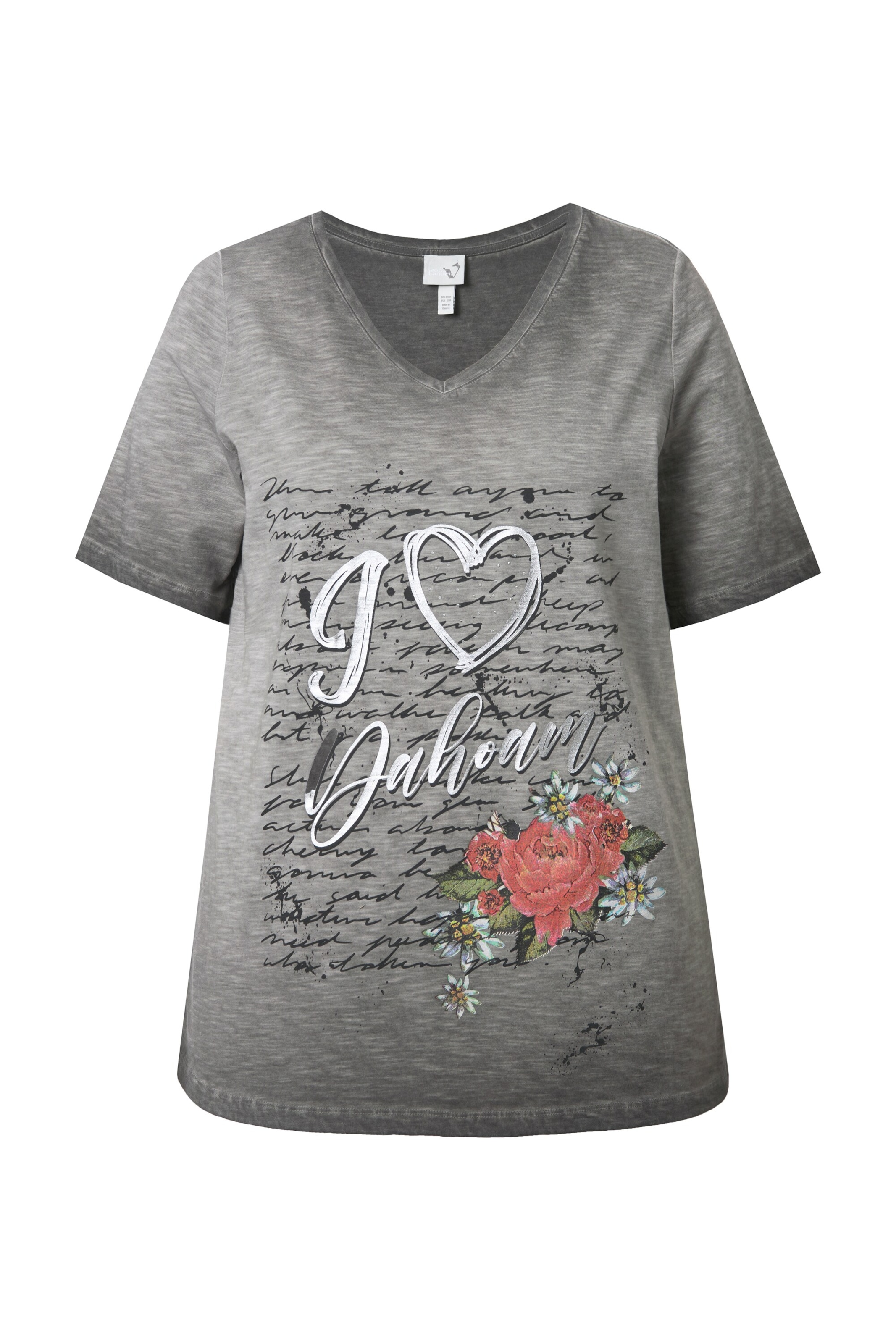 Ulla Popken Shirt in Schwarz: Vorderseite