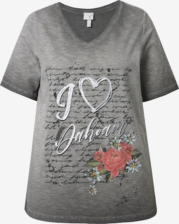 Ulla Popken Shirt in Schwarz: Vorderseite