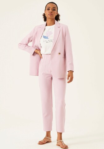 GARCIA Regular Pleat-Front Pants in Pink