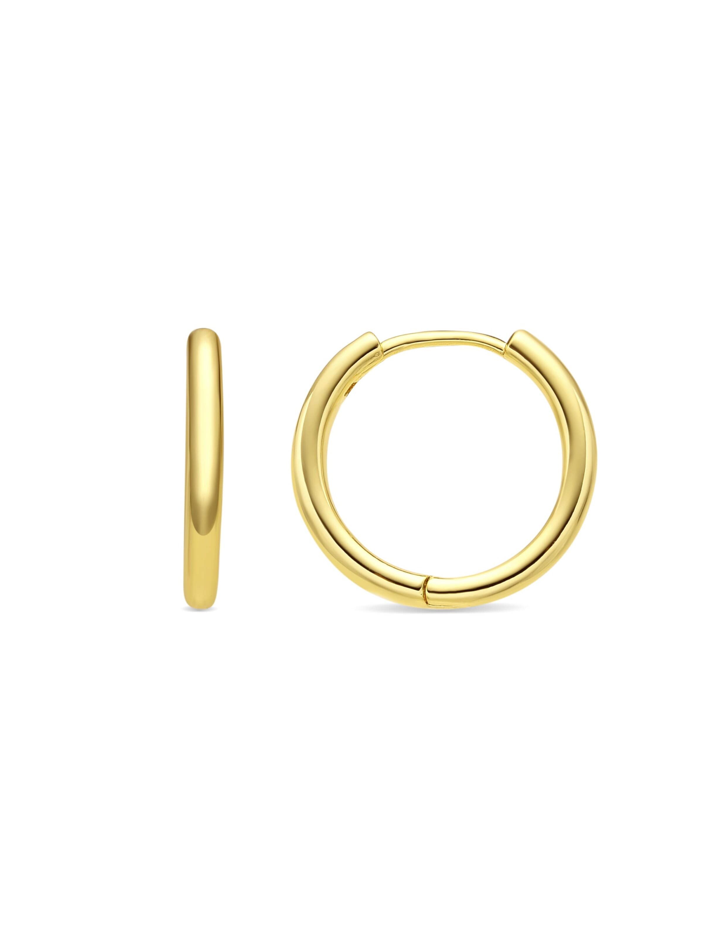 Luxenter Oorbellen 'Thibu' in Goud: voorkant