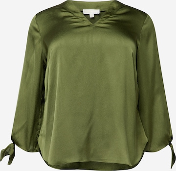 Michael Kors Plus Blouse in Green: front