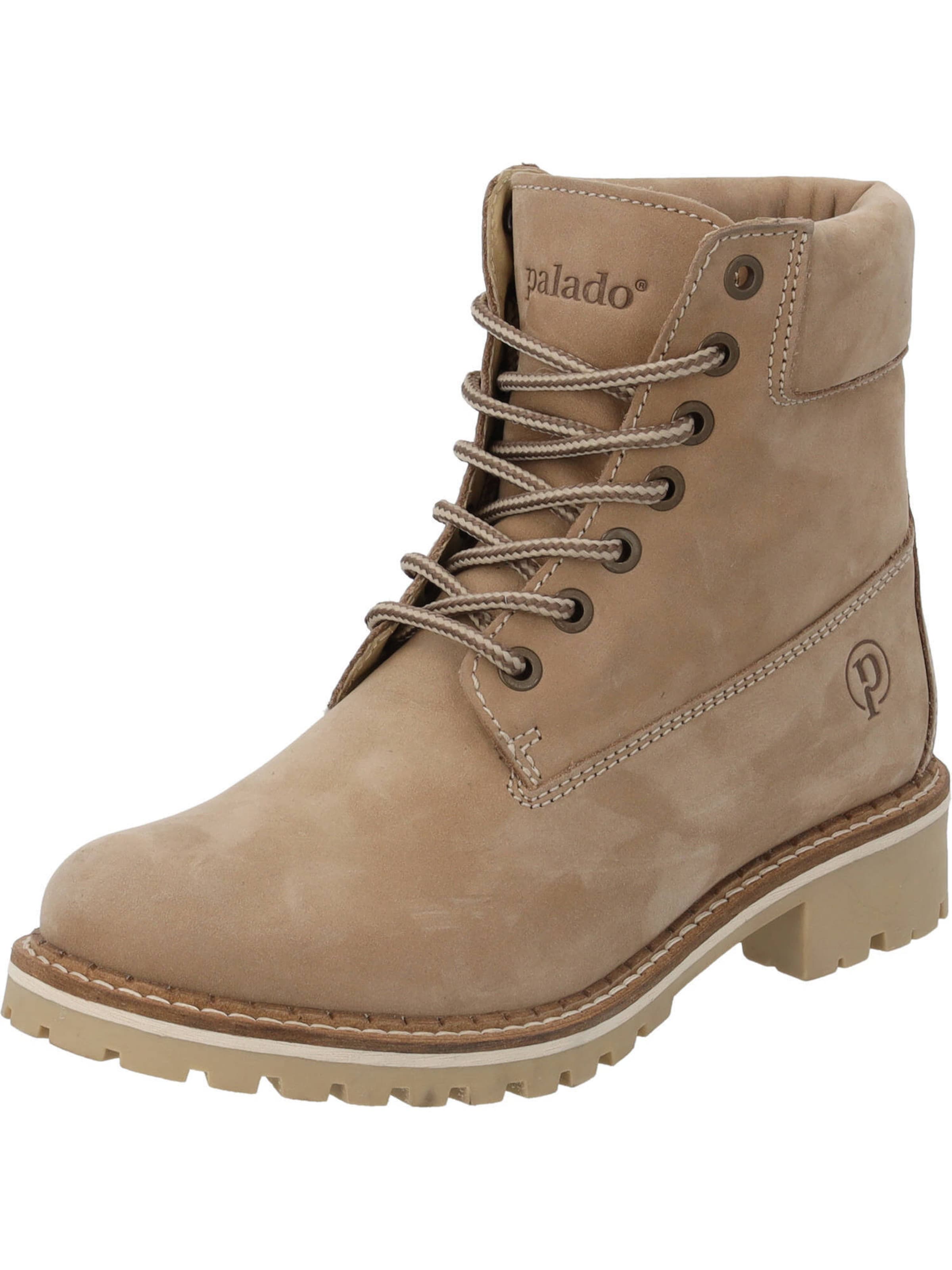 Palado Μπότες με κορδόνια 'Funnall' σε μπεζ: μπροστά
