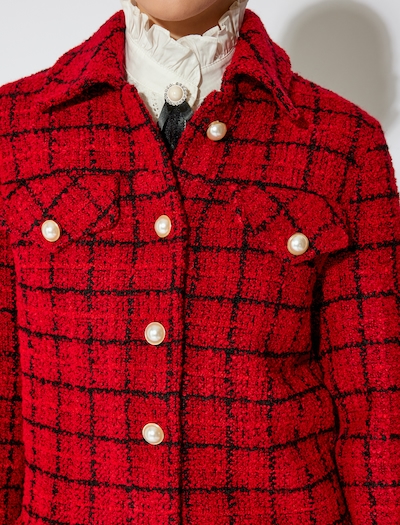 Koton Blazer in rot / schwarz, Produktansicht