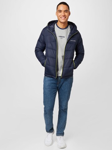 JACK & JONES Between-season jacket 'GLOBUS' in Blue