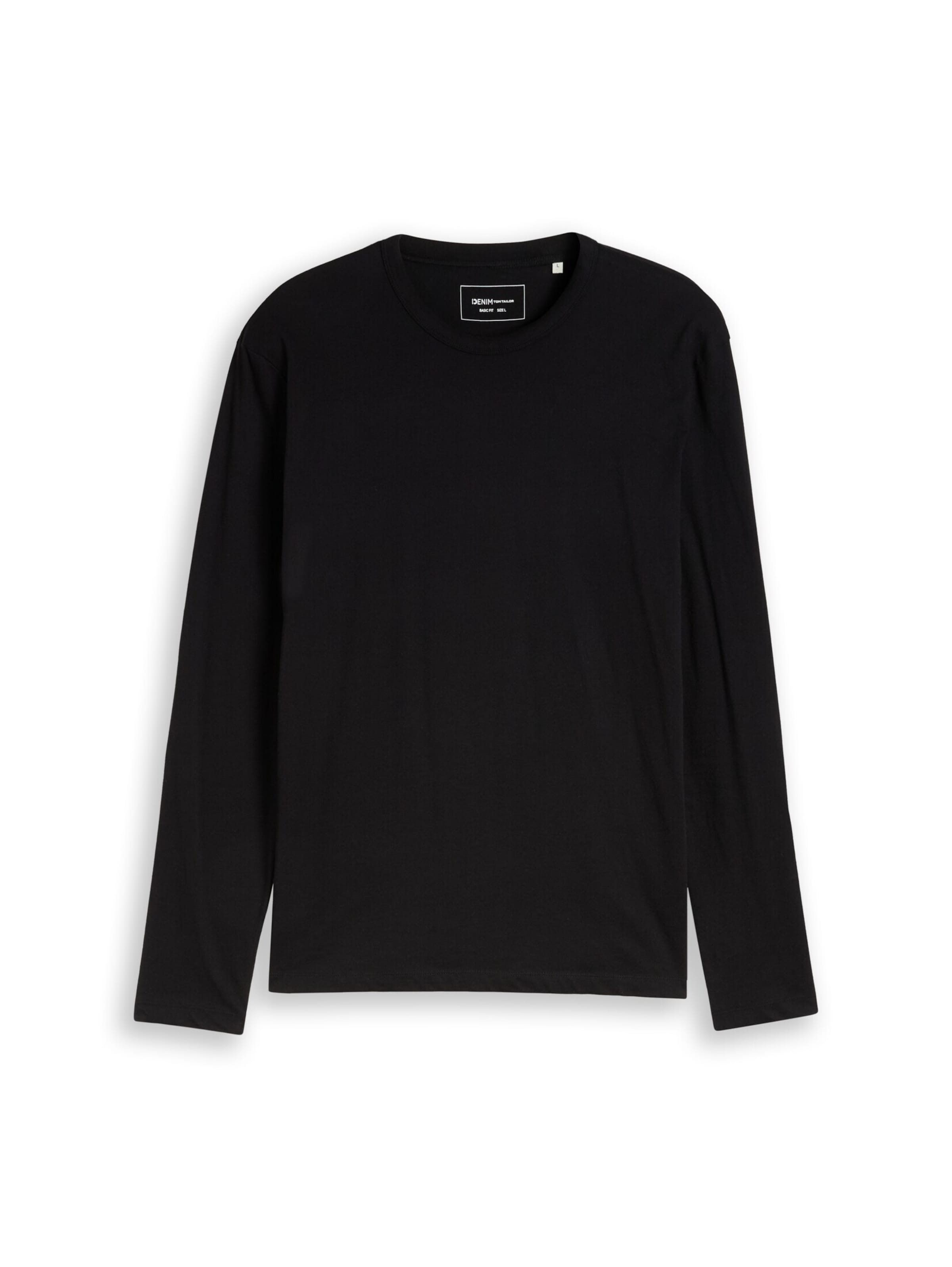 TOM TAILOR DENIM Shirt in Schwarz: Vorderseite