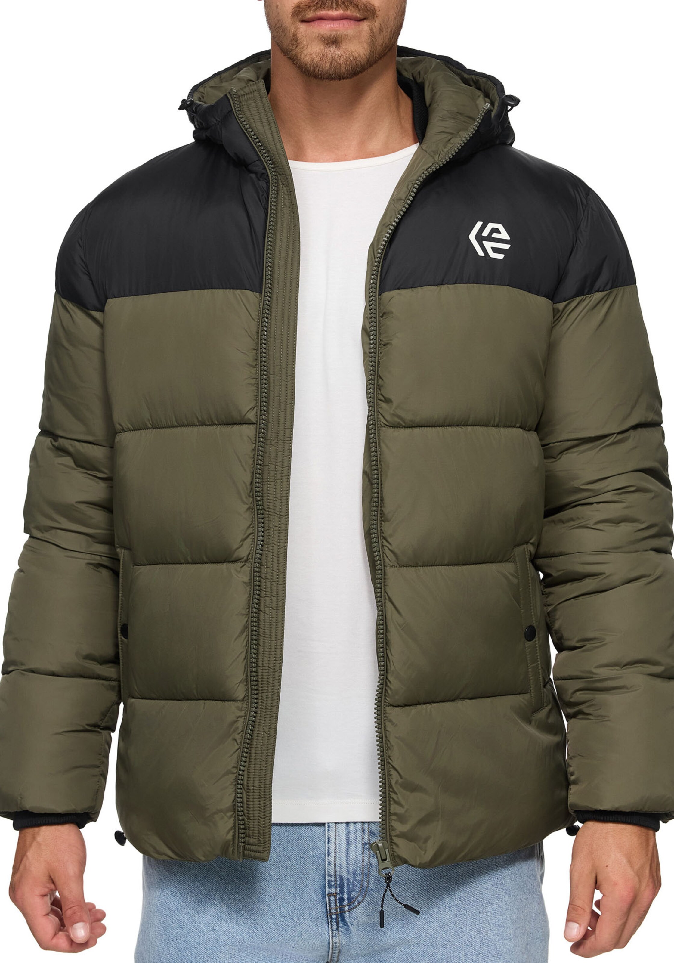 INDICODE JEANS Winter Jacket in Green