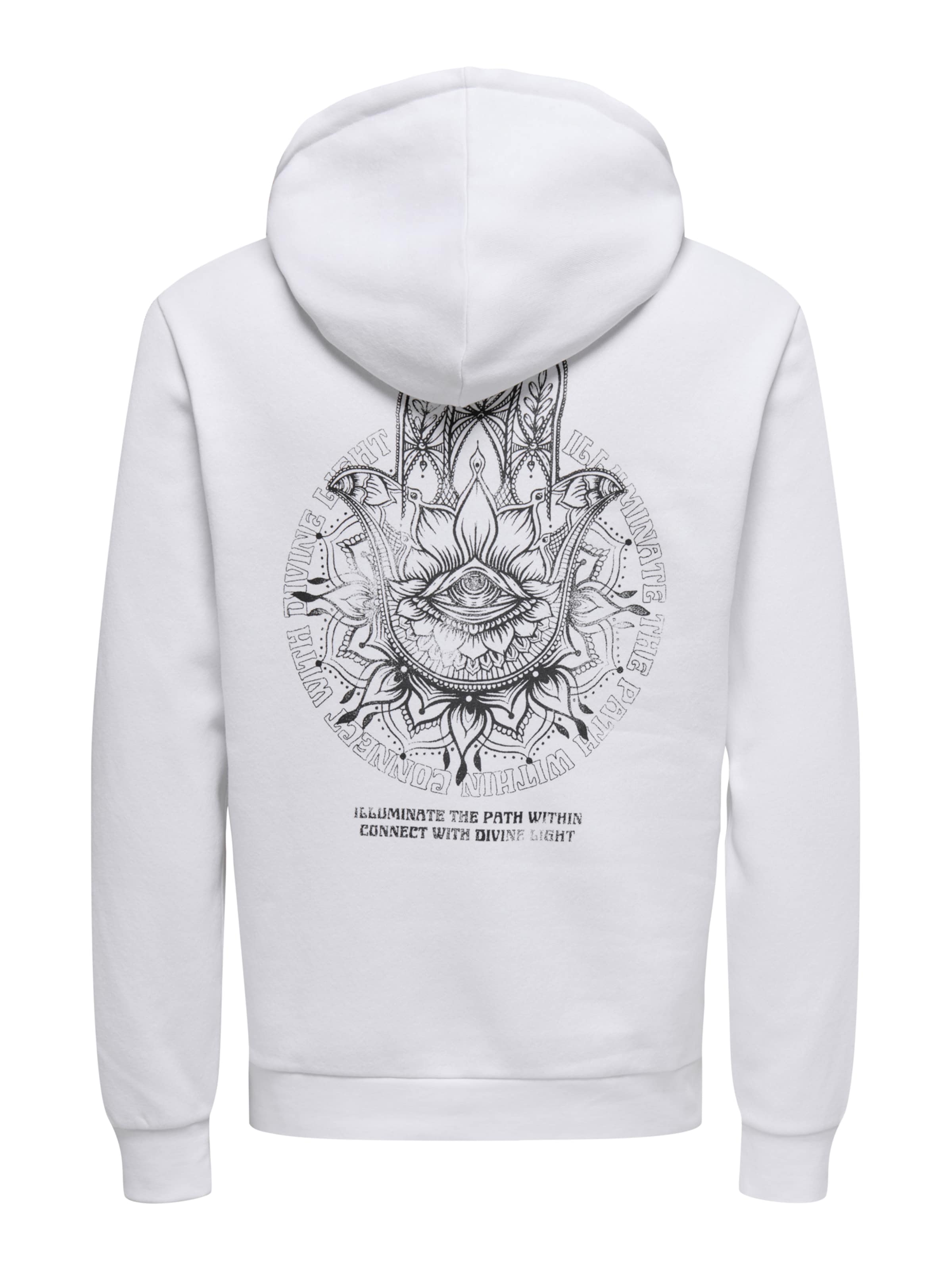 Only & Sons Sweatshirt 'ONSCHASE' in White