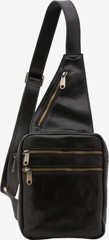 Borsa a tracolla 'Borsa a tracolla uomo in vera pelle - Made in Italy' di I Fratelli in nero: frontale