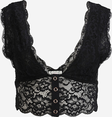 Free People BH 'HEARTBREAKER' in Schwarz: predná strana