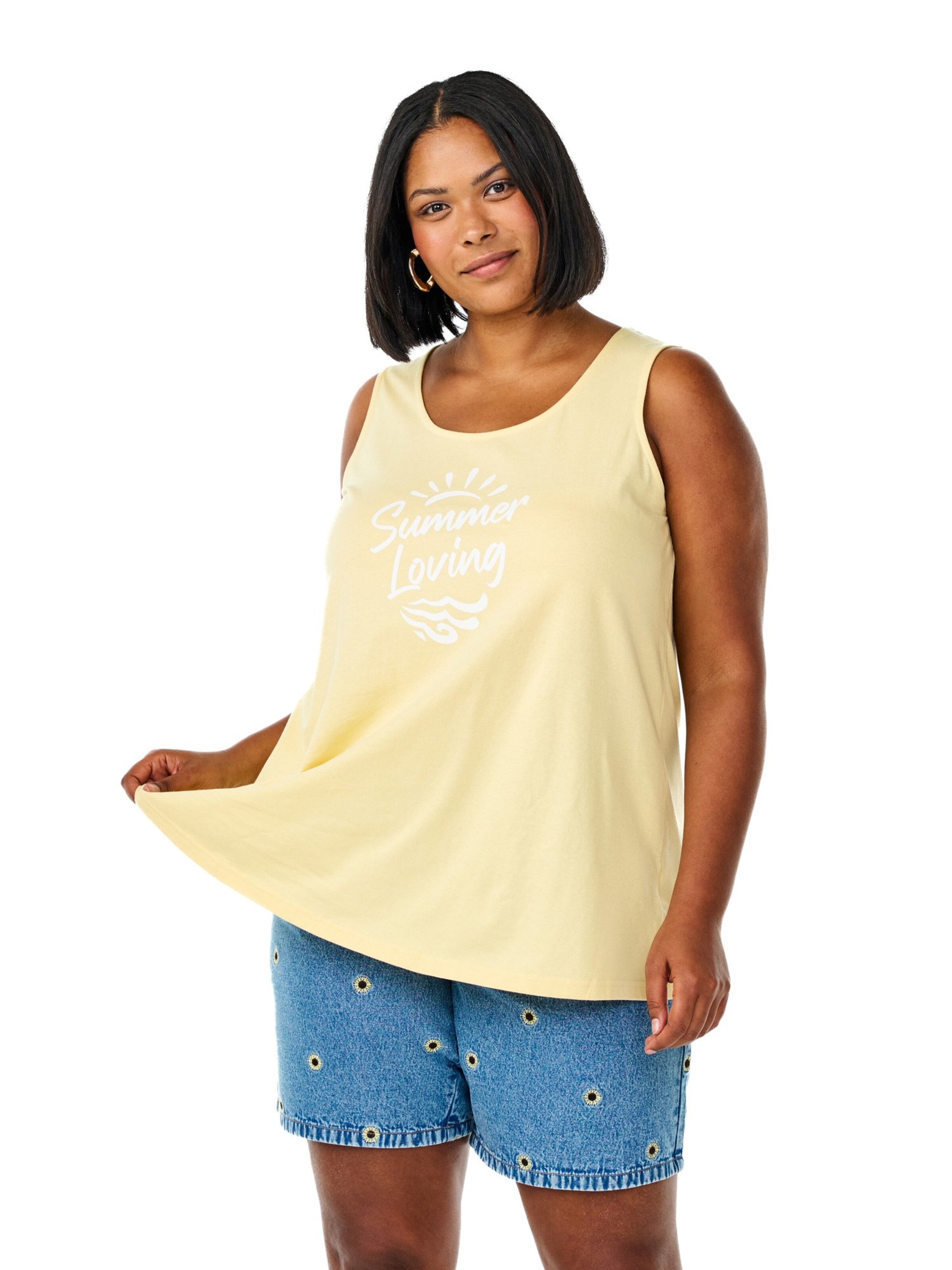 Zizzi Топ 'Vmy' в Желтый