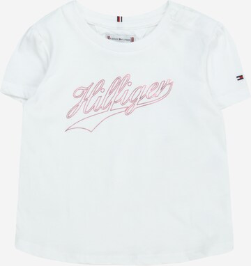 T-Shirt TOMMY HILFIGER en blanc : devant