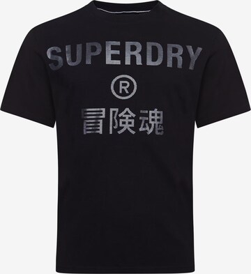 Superdry Póló - fekete: elől