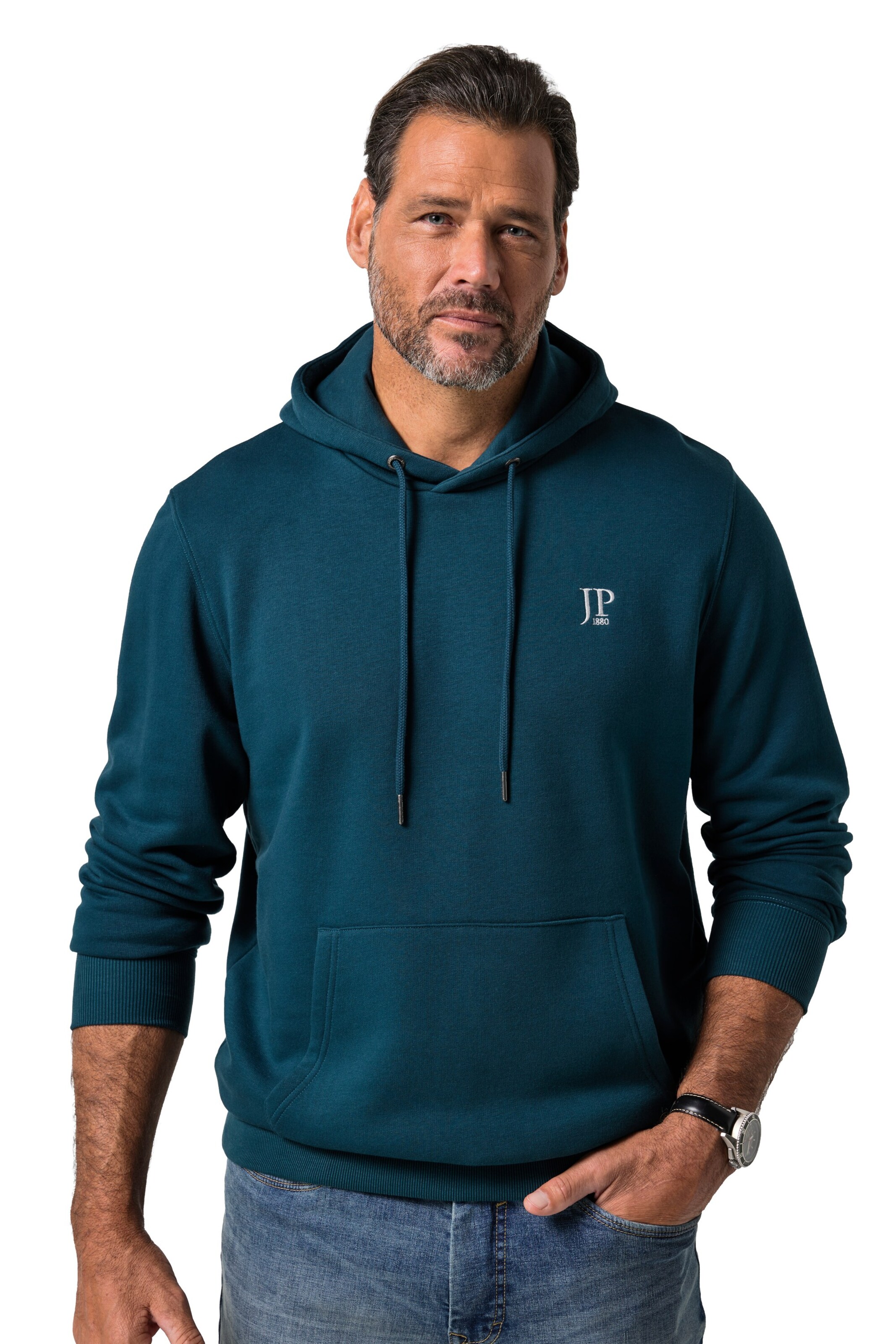 JP1880 Sweatshirt in Blau: Vorderseite