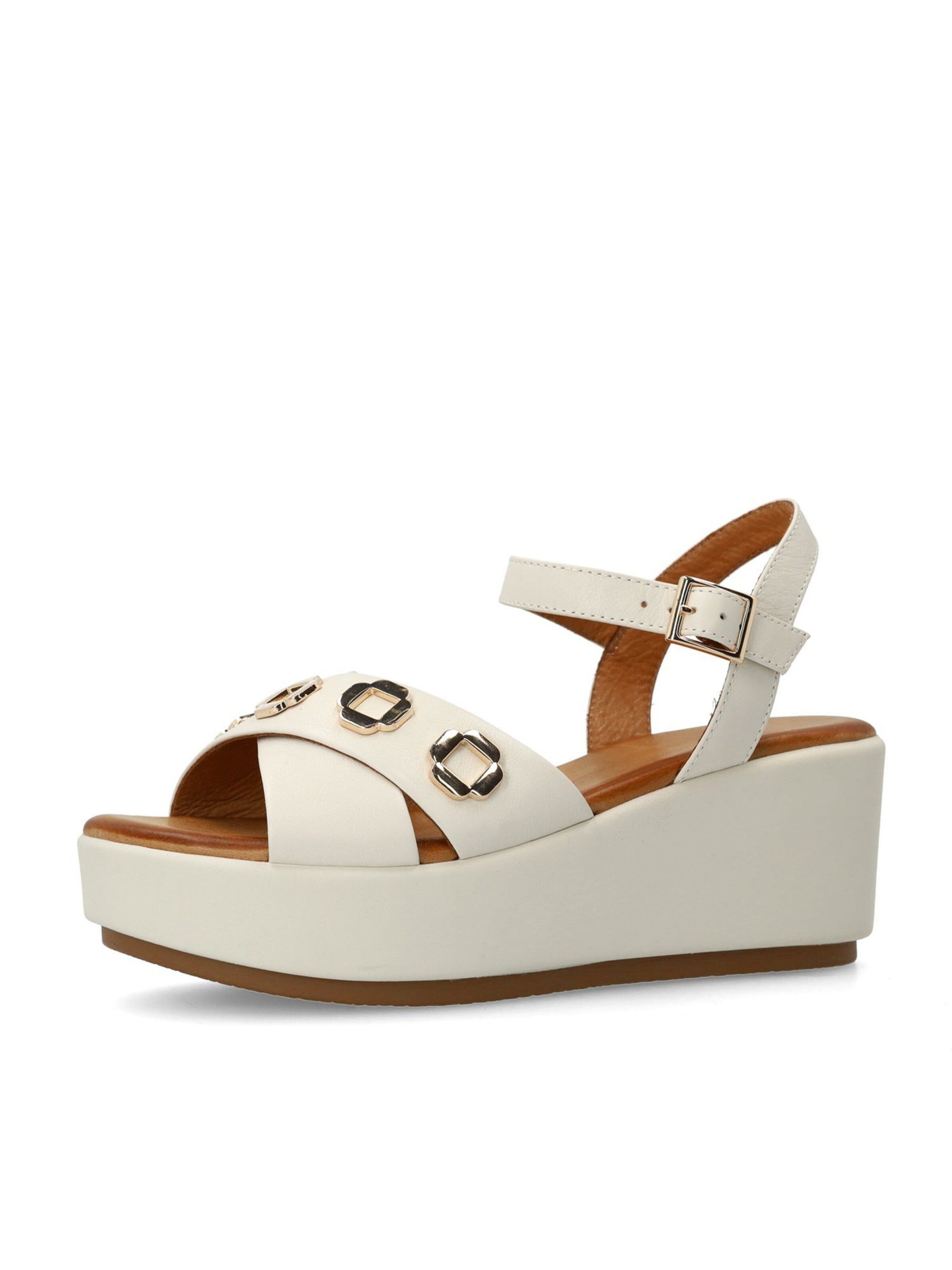 MANFIELD Sandale in weiß, Produktansicht