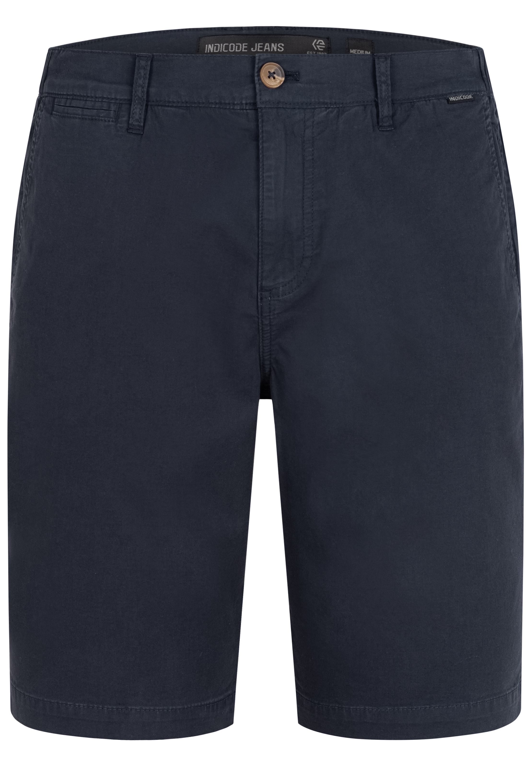 INDICODE JEANS Regular Shorts 'Bjerre' in Blau: Vorderseite