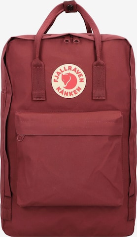 Zaino 'Kanken' di Fjällräven in rosso: frontale