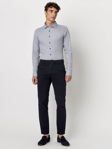 DESOTO Slim fit Overhemd in Blauw