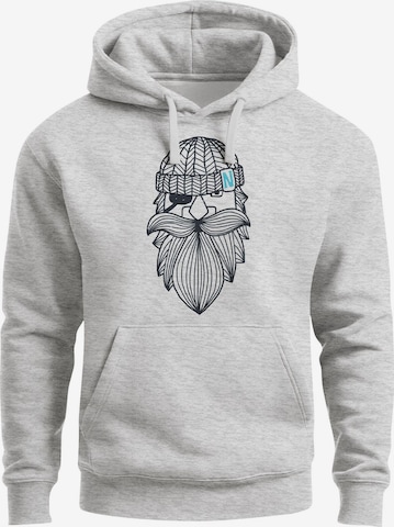 Neverless Sweatshirt 'Sailor Captain' in Grey: front