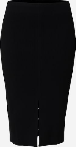 Calvin Klein Jeans Rok 'Hook & Eye' in Zwart: voorkant