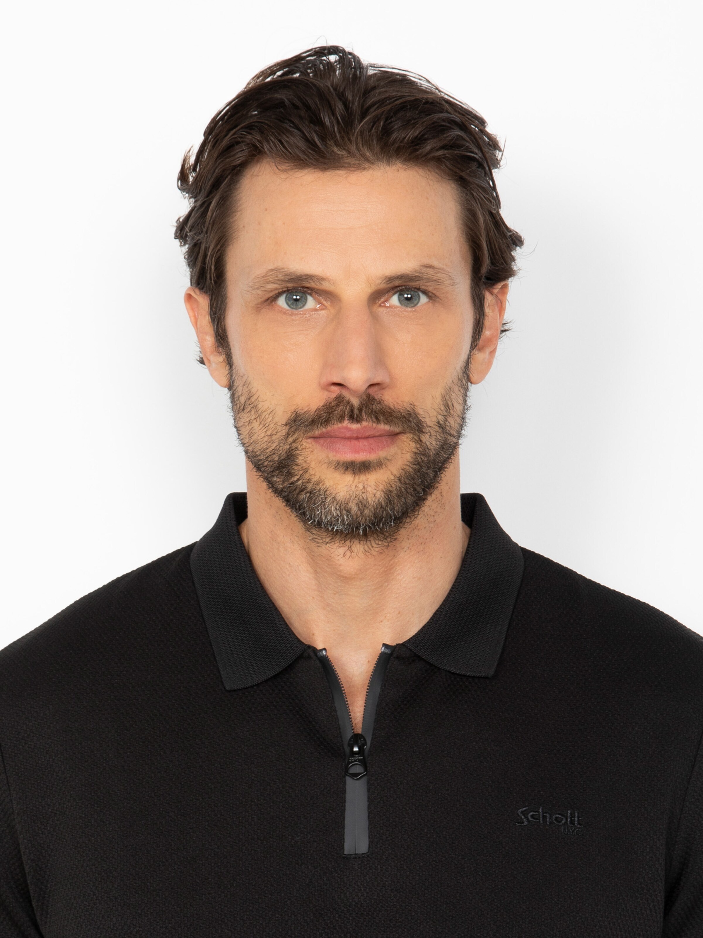 Schott NYC Shirt‌ in Schwarz