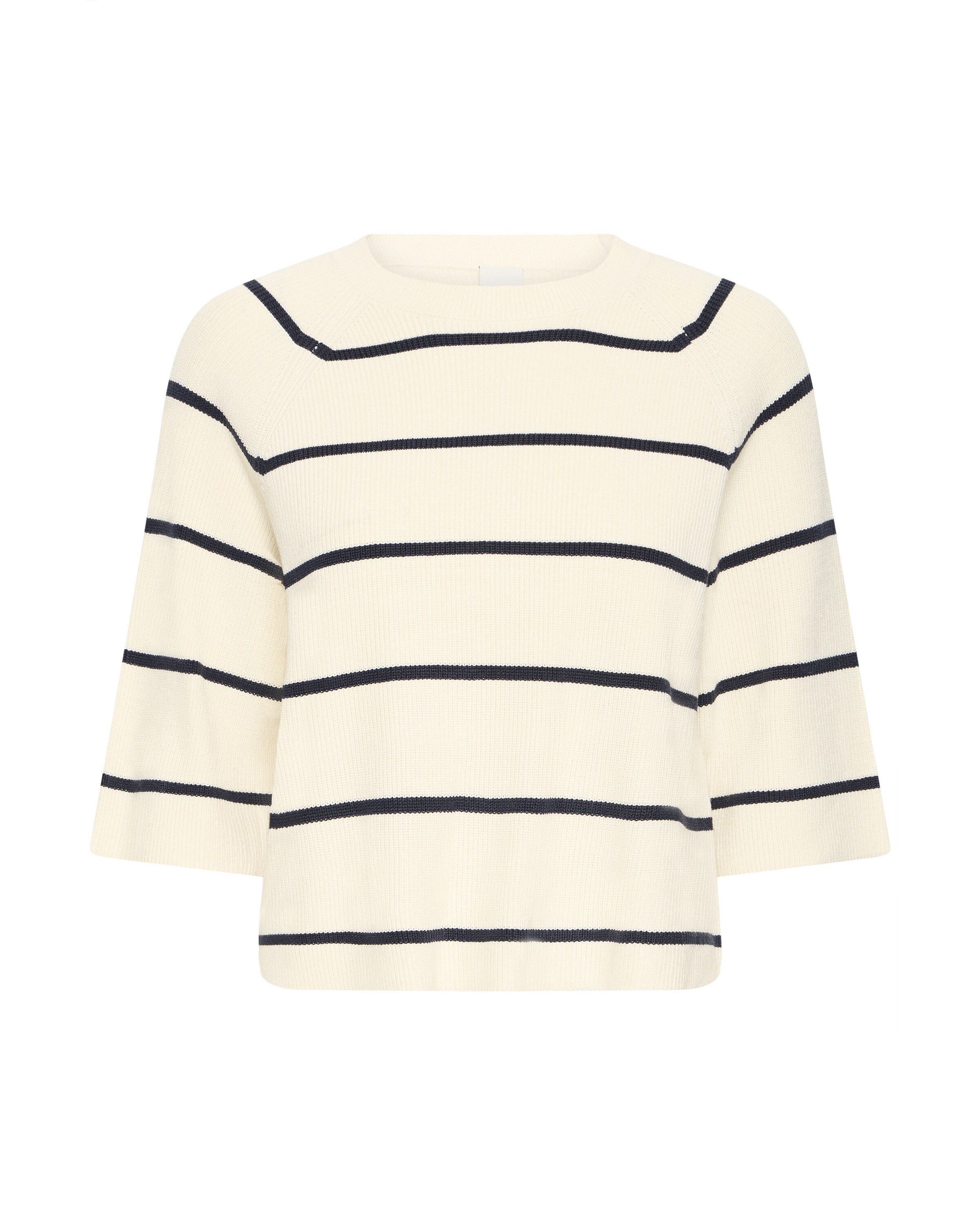 ICHI Pullover 'BOSTON' i L i elfenben / sort, Produktvisning