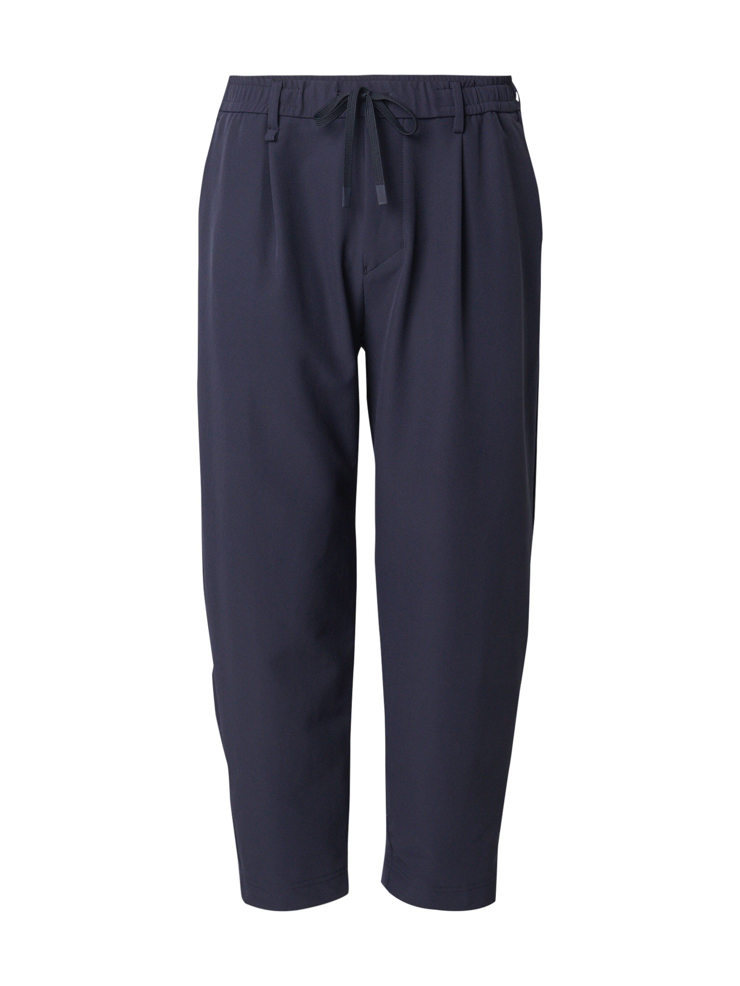 BOSS Loose fit Pleat-Front Pants 'Convert' in Blue: front