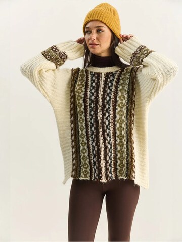Pull-over 'Pullover' Bianco Lucci en beige
