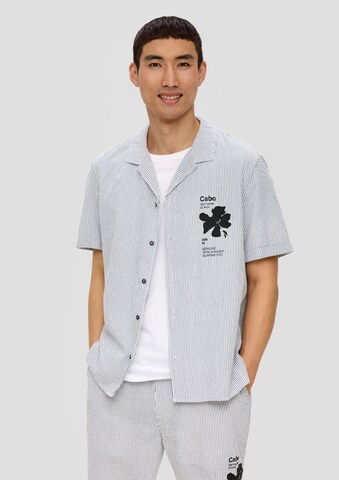 Coupe regular Chemise s.Oliver en bleu : devant