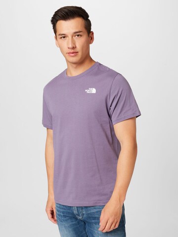 Coupe regular T-Shirt fonctionnel 'Redbox' THE NORTH FACE en violet : devant