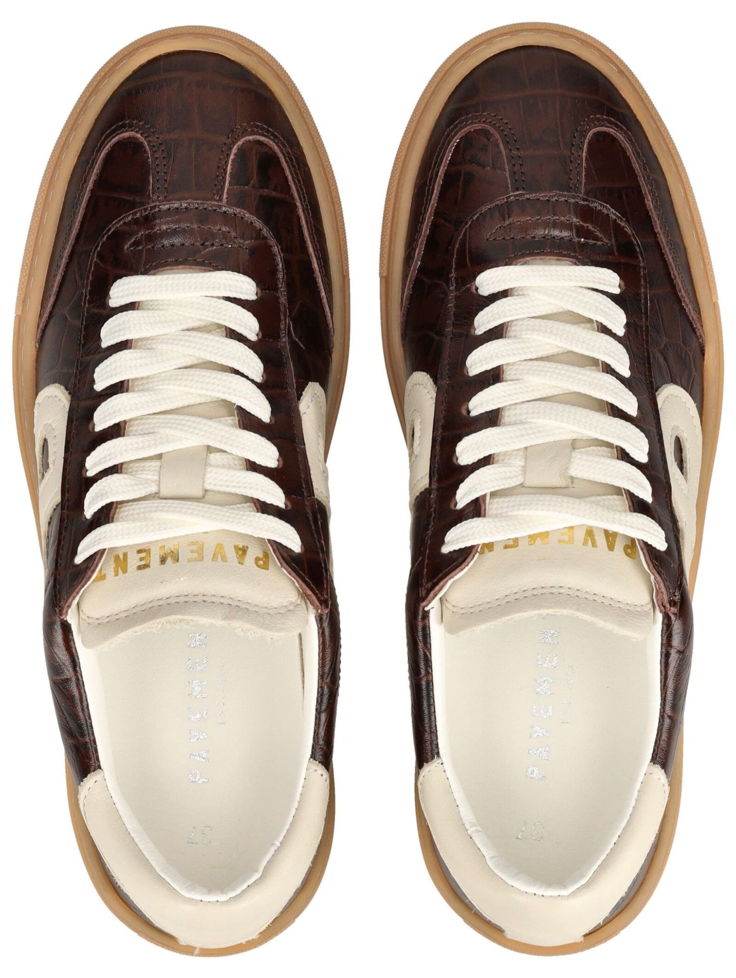 PAVEMENT Sneakers laag 'Kohia Croco' in Bruin