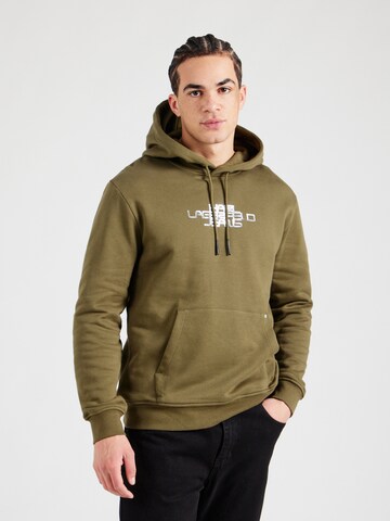 KARL LAGERFELD JEANS Sweatshirt i grøn: forside