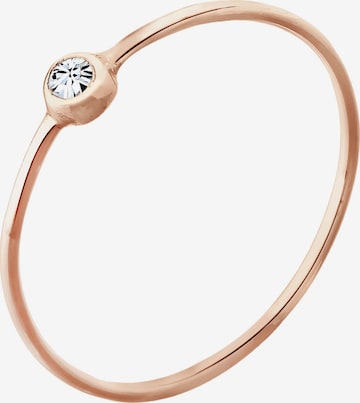 ELLI Ring 'Solitär' in Gold: front