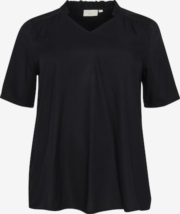 KAFFE CURVE - Blusa 'Tine' em preto: frente