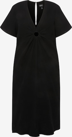 Ulla Popken Jurk in Zwart: voorkant