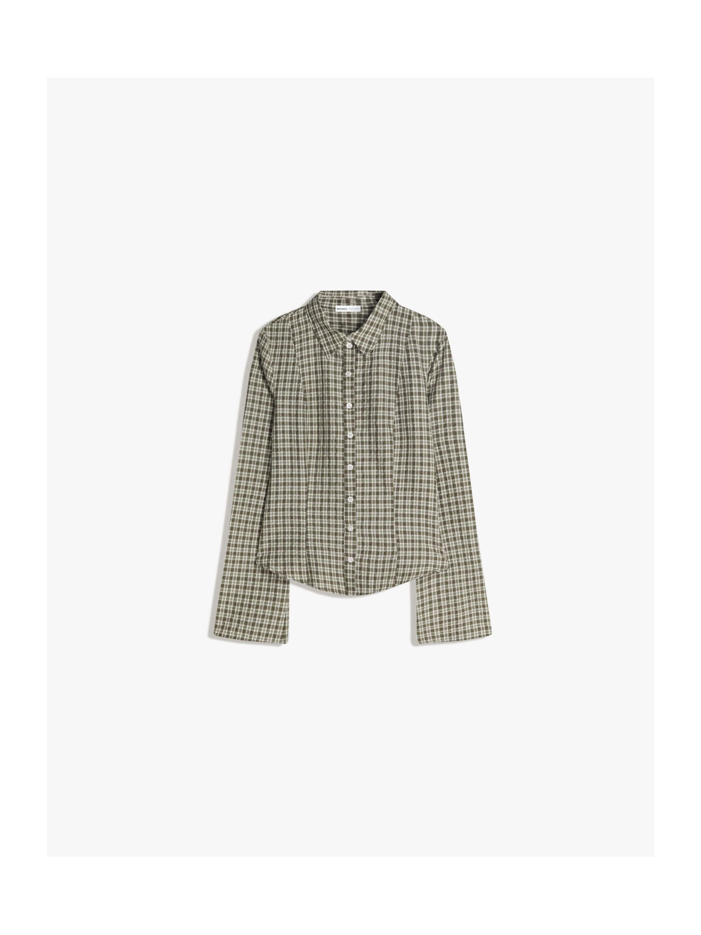 Bershka Blúzka - svetlobéžová / kaki, Produkt