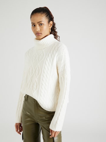 Pull-over 'CLASSIC' Abercrombie & Fitch en beige : devant