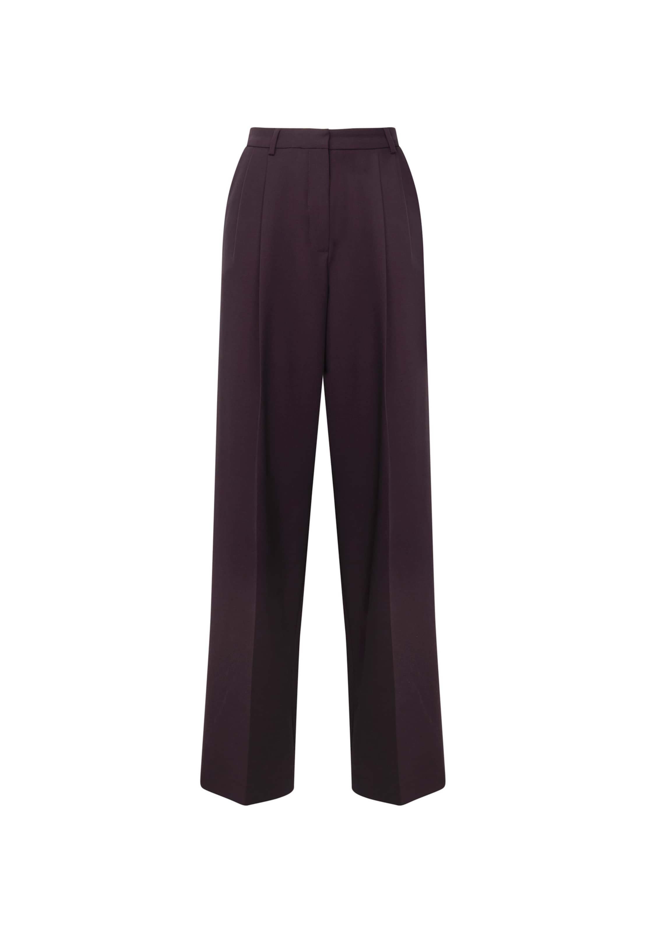 Wide Leg Pantalon à plis SEIDENSTICKER en rouge : devant