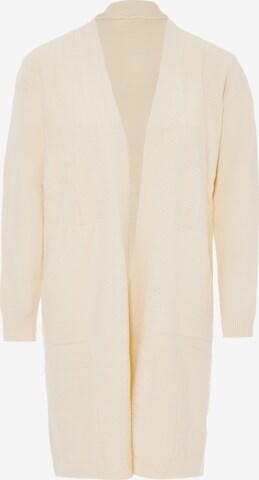 Jalene Knit Cardigan in White: front