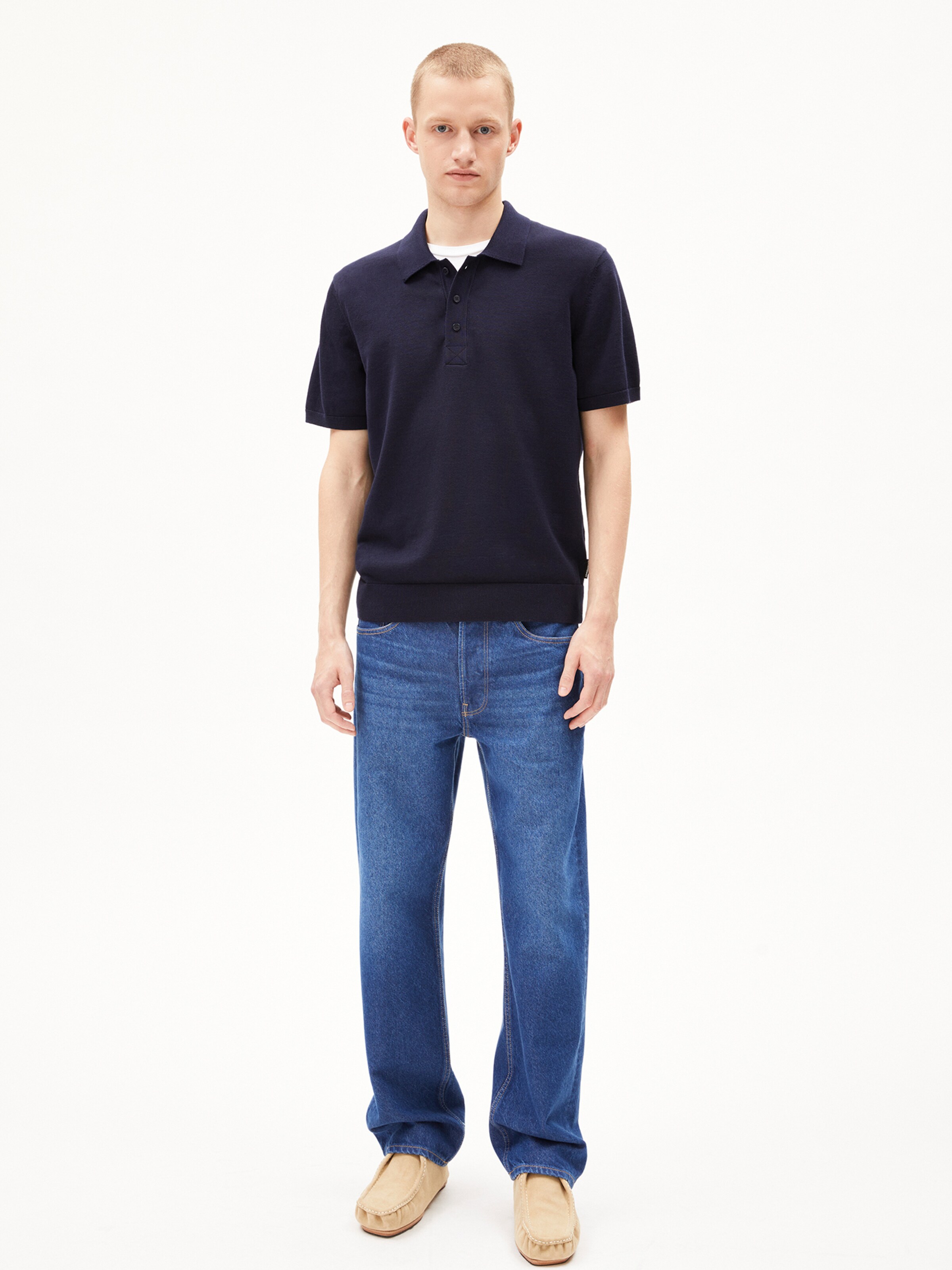 ARMEDANGELS Strickpullover ' TAAKOS ' in Blau