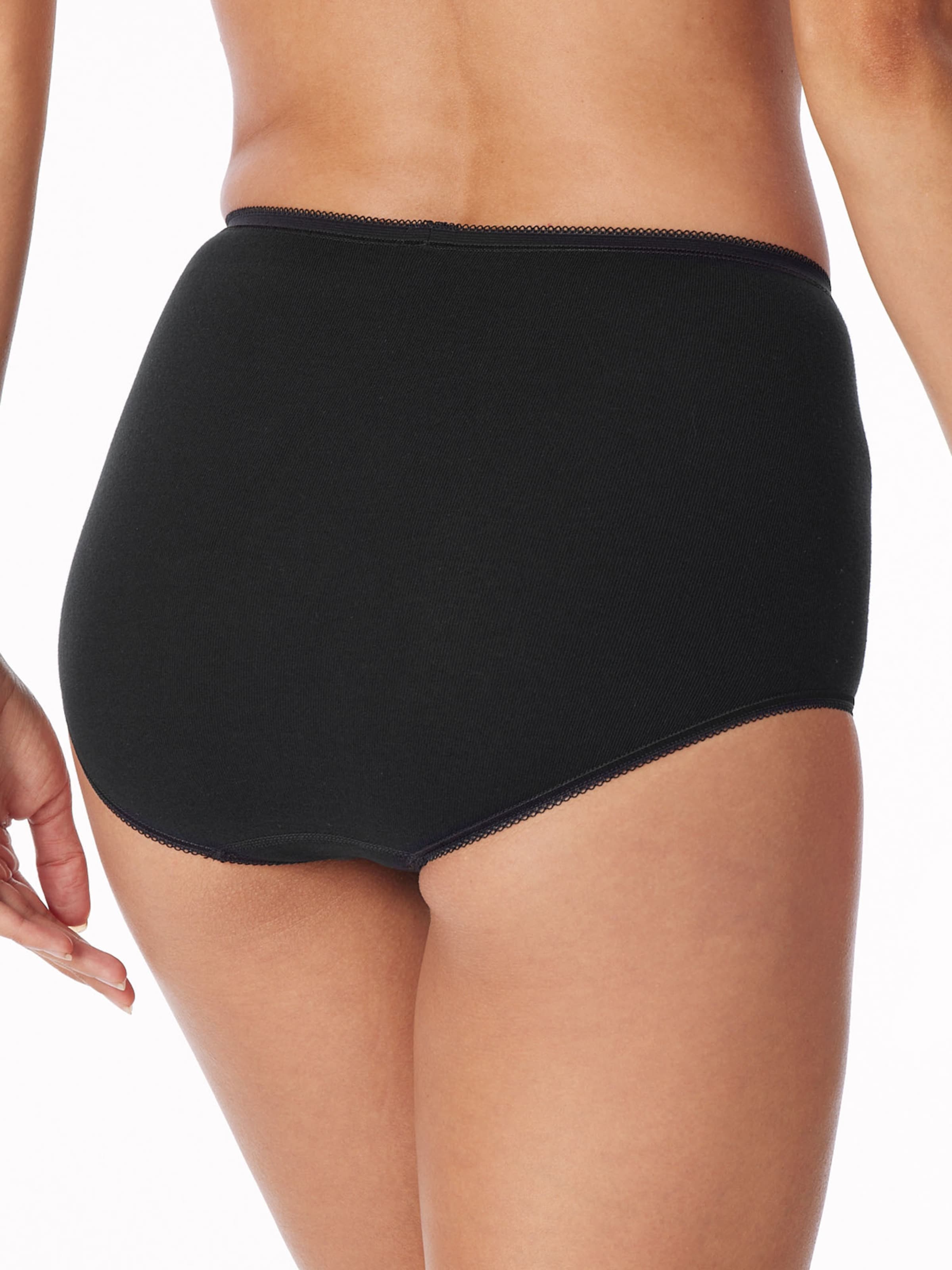 SCHIESSER Slip ' Cotton Essentials ' in Schwarz