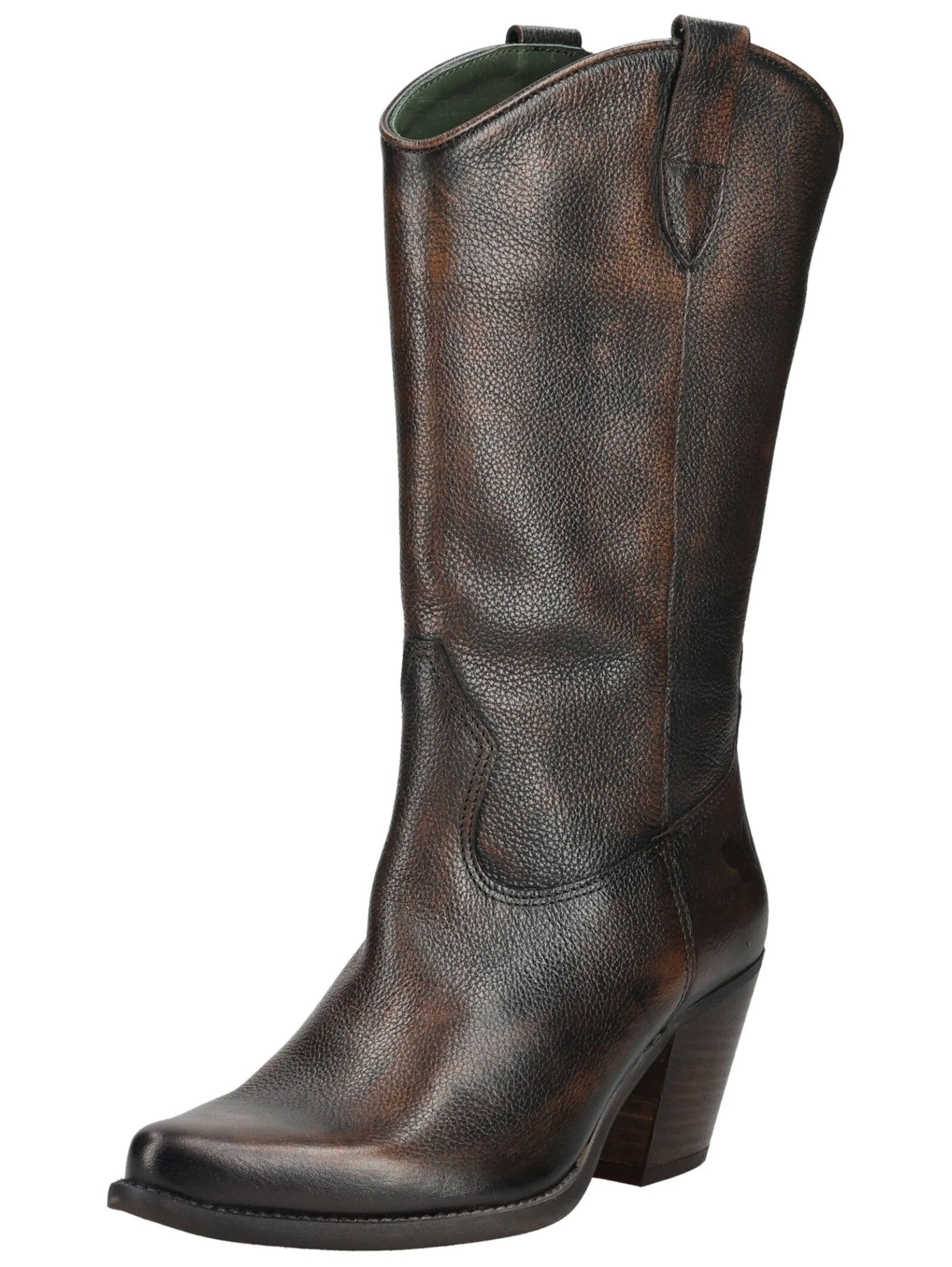 FELMINI Bottes de cowboy 'LAREDO E389' en 36 en cognac, Vue avec produit