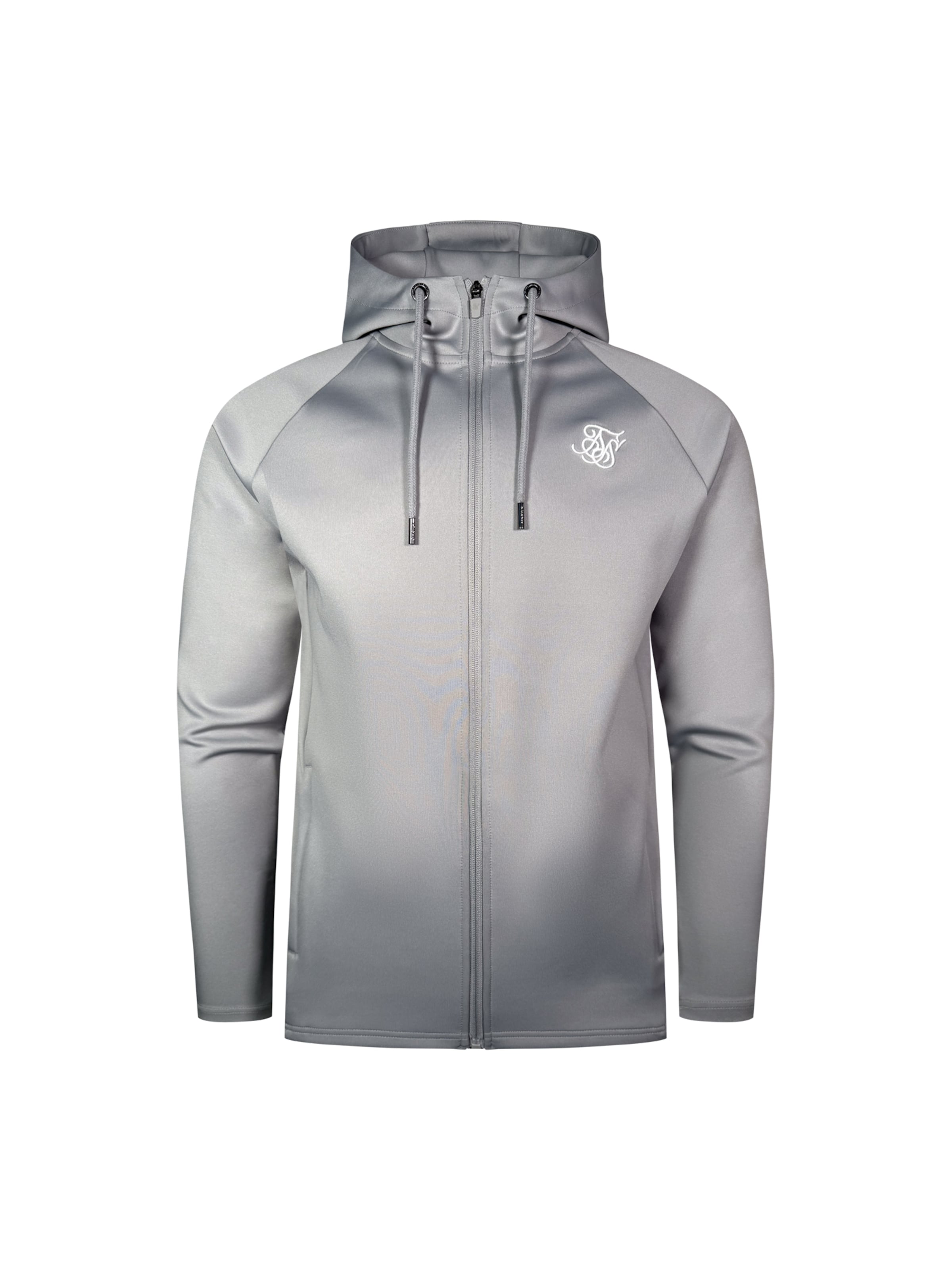 SikSilk Sweatvest 'Poly' in de kleur Grijs, Productweergave