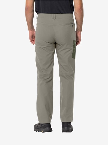 JACK WOLFSKIN Regular Outdoor trousers 'Active Track' in Green