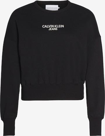 Calvin Klein Jeans Collegepaita värissä musta: edessä