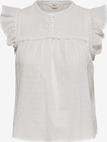 Camicia da donna 'Tara' di ONLY in bianco: frontale